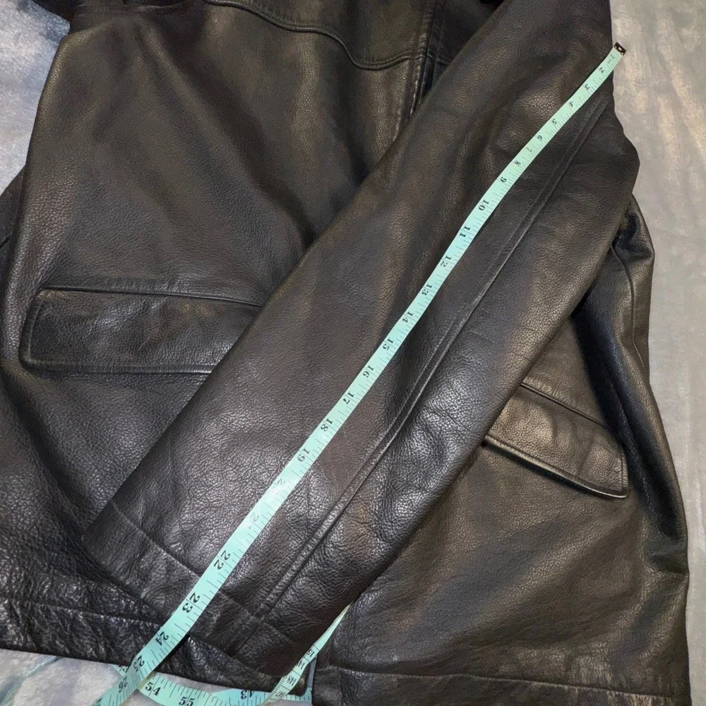 J. Crew Mens XL Pebbled Leather Jacket Brown Bomber Coat Flight Motorcycle Chore